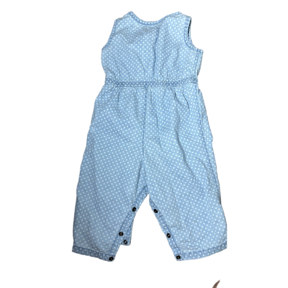 Joe Fresh Baby Blue Polka Dot Jumpsuit - Picture 5 of 6